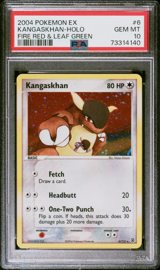 2004 Pokemon Ex Fire Red & Leaf Green #6 Kangaskhan-Holo PSA 10