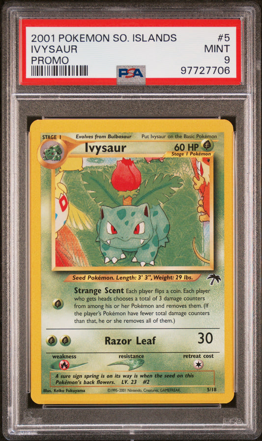 2001 Pokemon Southern Islands Promo #5 Ivysaur PSA 9