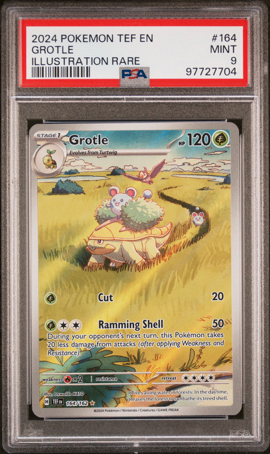 2024 Pokemon Tef En-Temporal Forces #164 Grotle PSA 9