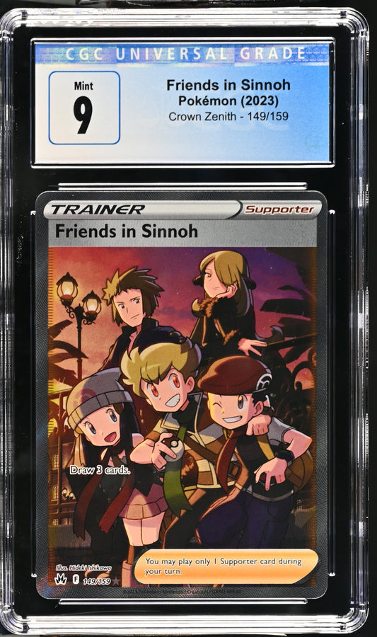 2023 Crown Zenith #149/159 Friends in Sinnoh CGC 9