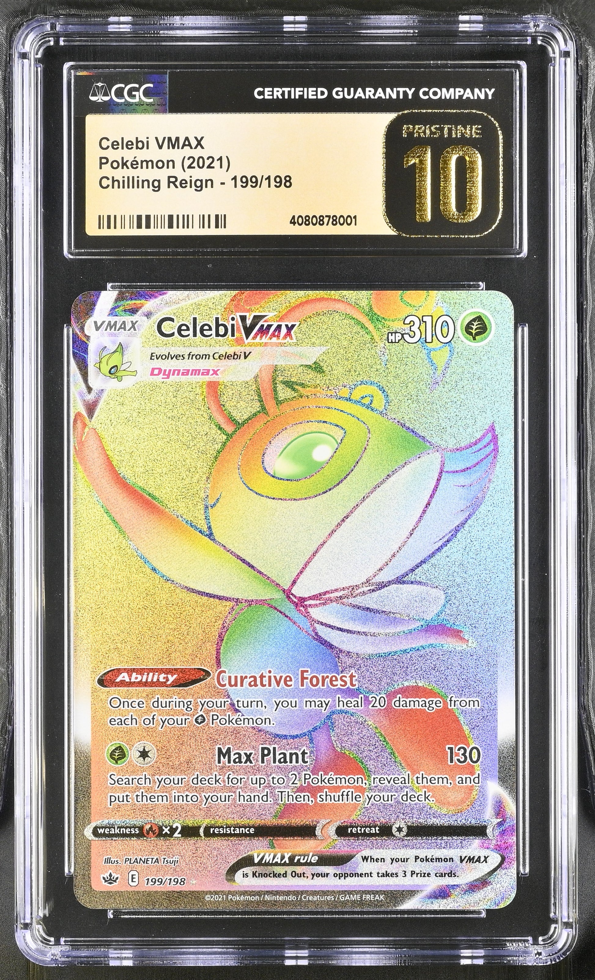 2021 Chilling Reign #199/198 Celebi VMAX CGC 10