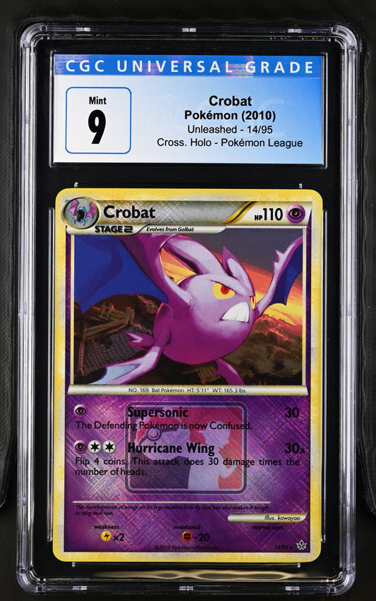 2010 Unleashed #14/95 Crobat CGC 9