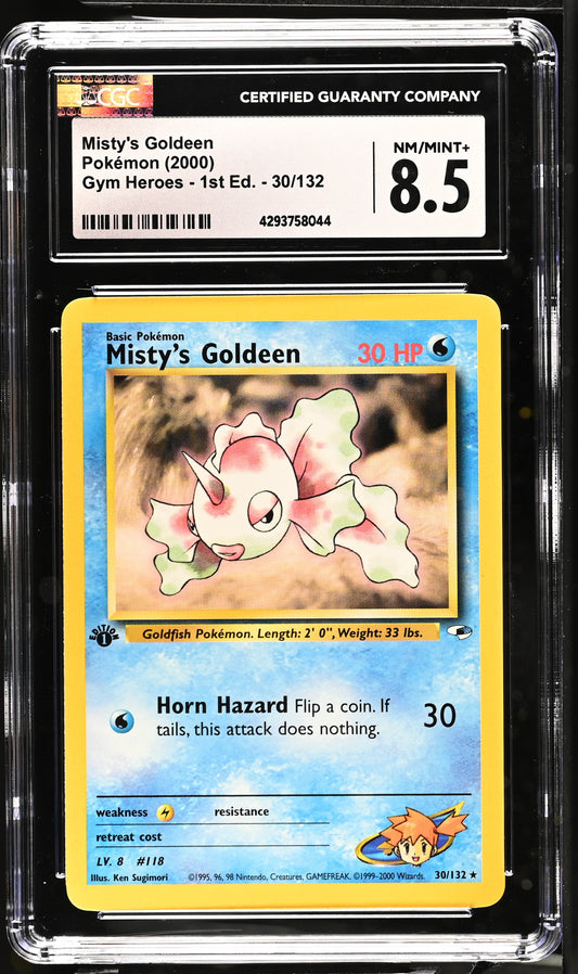 2000 Gym Heroes - 1st Edition #30/132 Misty's Goldeen CGC 8.5