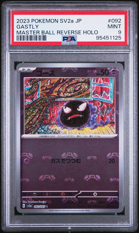 2023 Pokemon Japanese Sv2a-Pokemon 151 #092 Gastly PSA 9