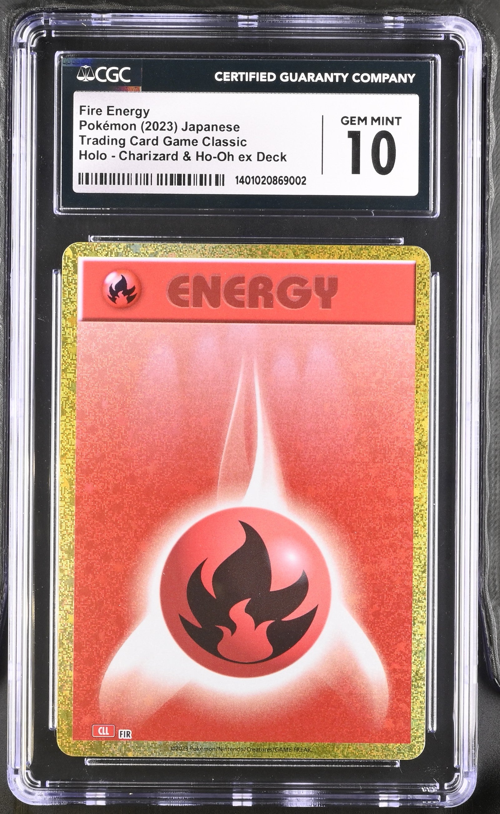 2023 Trading Card Game Classic - CLF, CLL, CLK # Fire Energy CGC 10