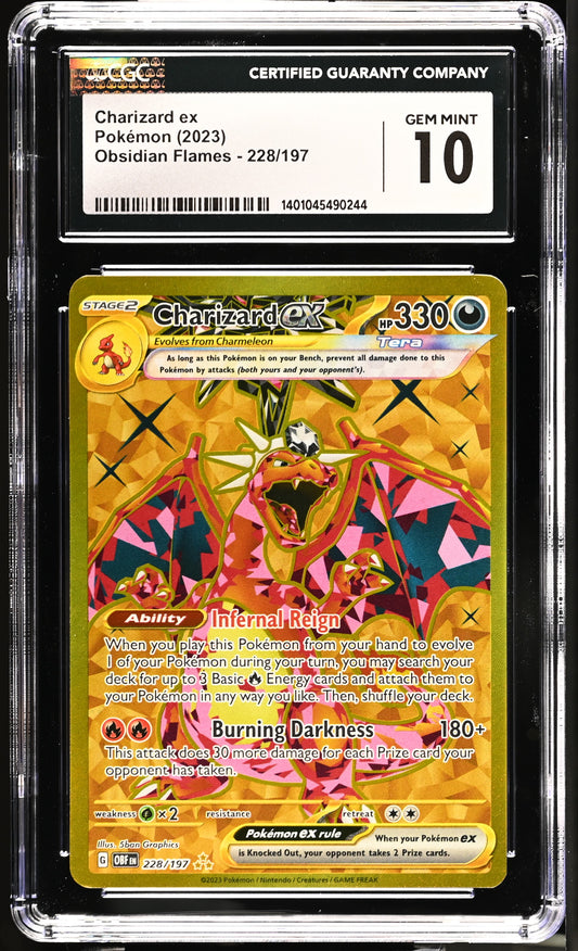 2023 Obsidian Flames - OBF EN #228/197 Charizard ex CGC 10