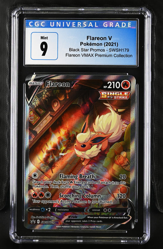 2021 Black Star Promos - Sword & Shield #SWSH179 Flareon V CGC 9