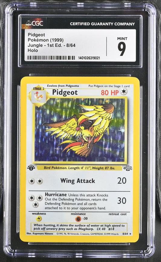 1999 Jungle - 1st Edition #8/64 Pidgeot CGC 9