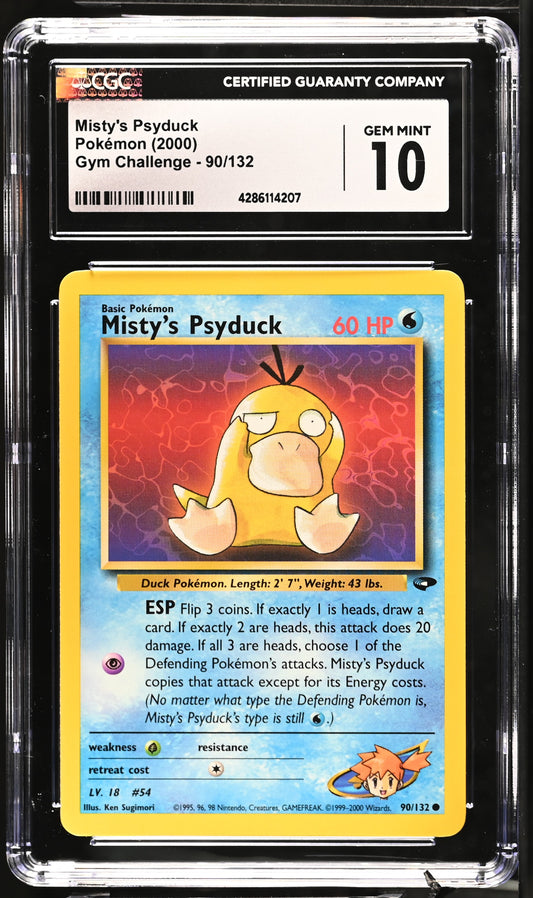 2000 Gym Challenge #90/132 Misty's Psyduck CGC Gem Mint 10