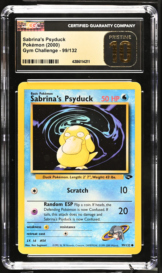 2000 Gym Challenge #99/132 Sabrina's Psyduck CGC PRISTINE 10