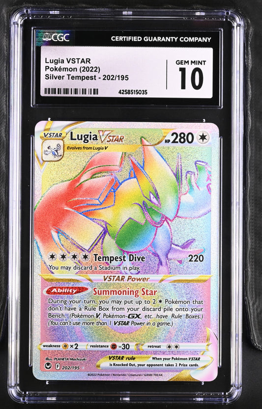 2022 Silver Tempest #202/195 Lugia VSTAR CGC GM10