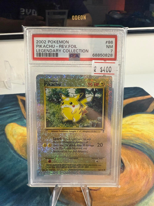 2002 Pokemon Legendary Collection #86 Pikachu-Rev.Foil PSA 7