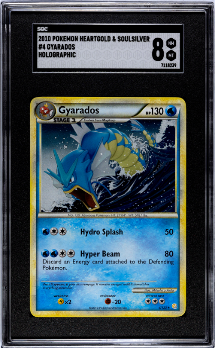 2010 Pokemon Heartgold & Soulsilver #4 Gyarados SGC 8